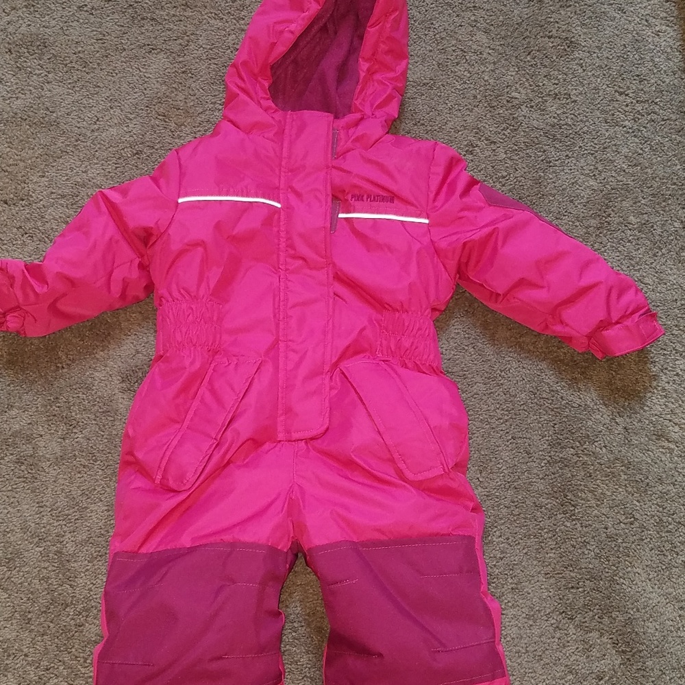 24 months Pink Platinum snow suit